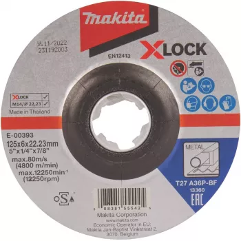 Makita - hiomalaikka - metallille - 125 mm - karkeus: A36P-BF
