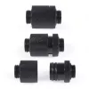 Alphacool ES D-Plug 20 mm G1/4 ulkokierre – G1/4 ulkokierre, Deep Black