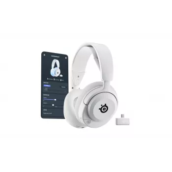 Steelseries Arctis Nova 5P Wireless -kuulokkeet pantaohjaimella pelaaminen USB Type-C Bluetooth valkoinen