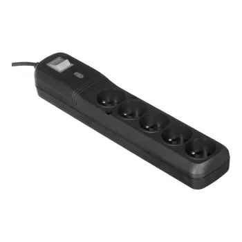 Lestar 5w Lv-530wa, ylijännitesuoja, 2,5 m, musta Lv-530w G-a K. Cz 2,5m