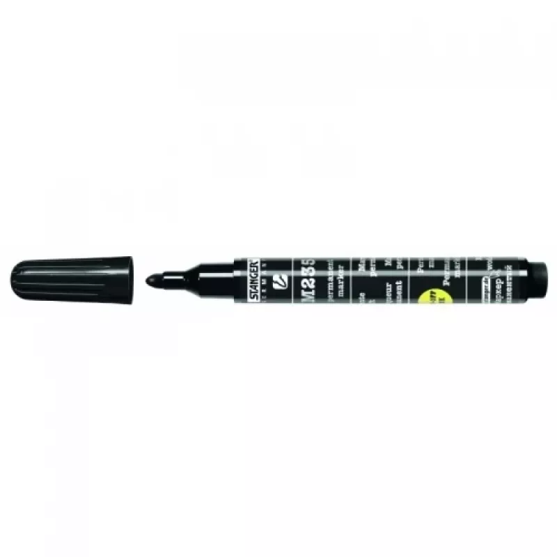 Pysyvä tussi STANGER 235, 1-3 mm, luotikärki, musta 1213-500 1 kpl