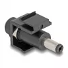 DeLOCK Keystone-moduuli DC 5,5 x 2,5 mm liitin DC 5,5 x 2,1 mm pistoke musta