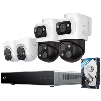 EUFY NVR -turvajärjestelmä S4 Bullet-PTZ+ Turret -kamera (E8E00325)