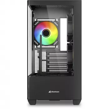PC-kotelo Sharkoon Elite Shark CM100 Tower Micro-ATX, ilman virtalähdettä, musta