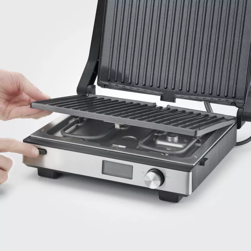 Kontaktigrilli Severin KG 2380 musta hopea 2000W ruostumaton teräs