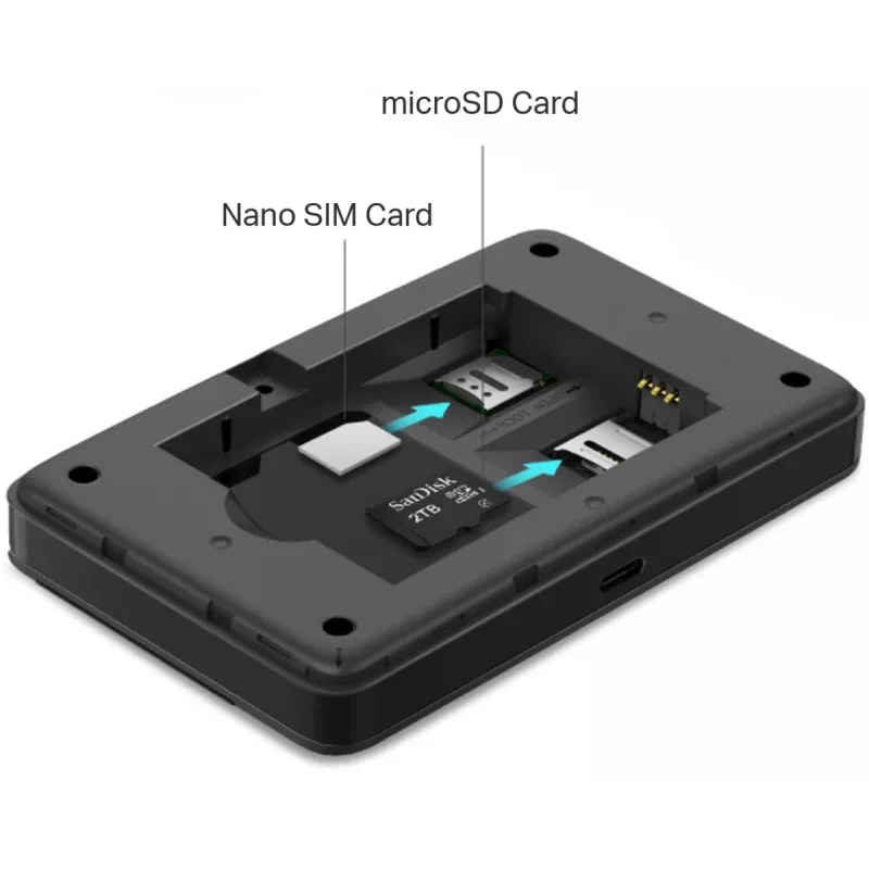 4G LTE mobiili Wi-Fi-reititin TP-LINK M7352 150 Mbps — kannettava hotspot microSD-paikalla