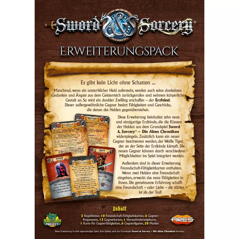 Sword & Sorcery: The Ancient Chronicles – Erzfeinde, lautapelin lisäosa