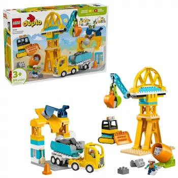 LEGO DUPLO 10476 3-in-1 Rakennustyömaa ja ajoneuvot