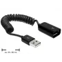 USB-kaapeli DeLOCK 83163 0,6 m USB 2.0 A - A musta