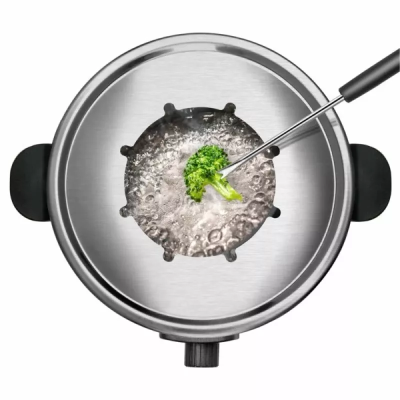 Fondue-sarja Taurus FF2 2 L 8 henkilölle, ruostumaton teräsrunko, 1000 W, 230 V, musta/hopea