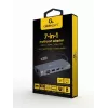 Gembird A-CM-COMBO7-01 kannettavan telakka/porttitoistin USB 3.2 Gen 1 (3.1 Gen 1) Type-A harmaa