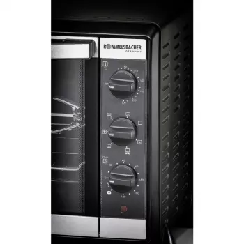 Sähköliesi Rommelsbacher BG 1550 musta, 30 L, 80–230 °C, 7 tilaa, varras, 120 minuutin ajastin