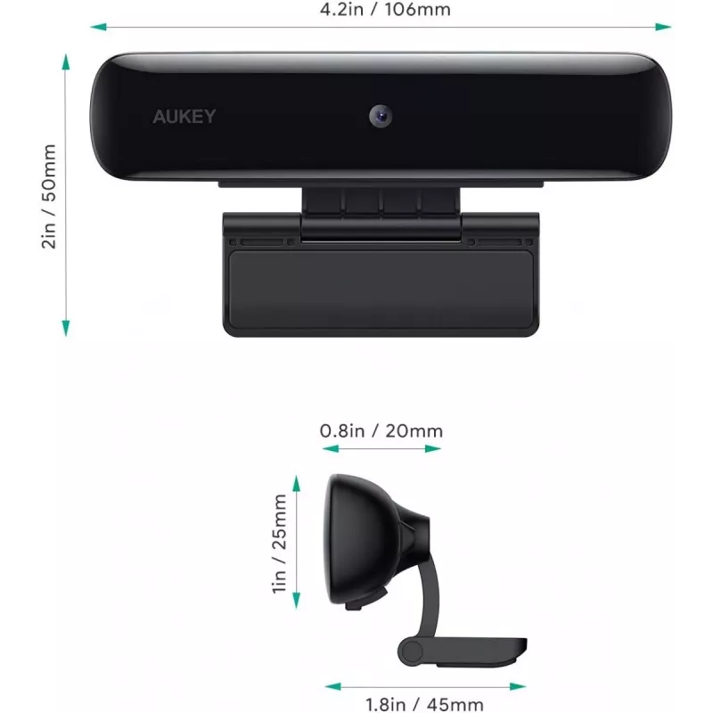 Web-kamera PC-W1 USB | Full HD 1920x1080 | 1080p | 30fps