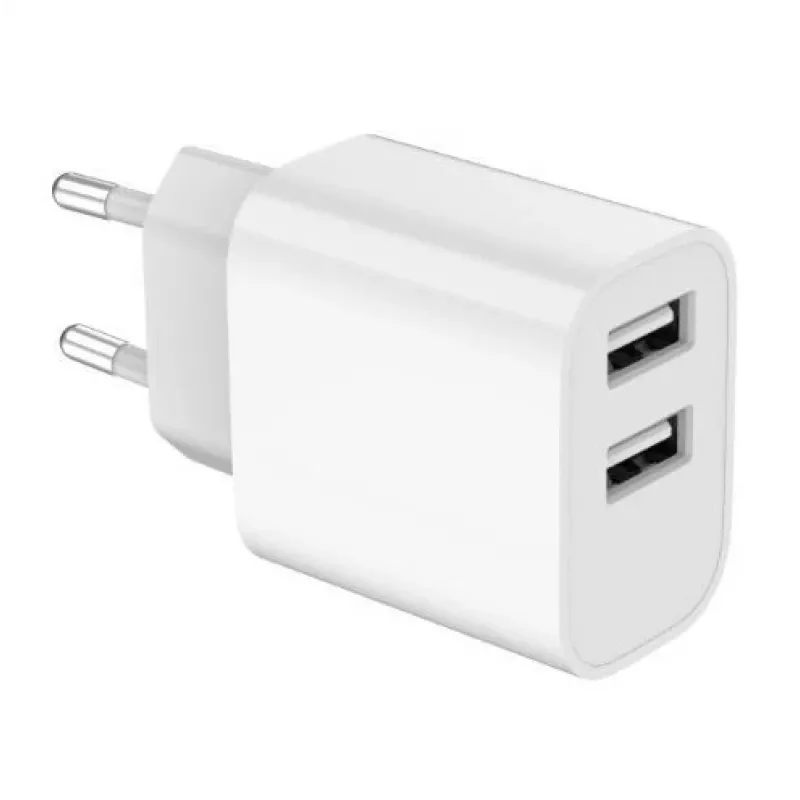 Laturi Gembird TA-UC-2A12-01 sisäkäyttöön AC 2.4A 2 USB valkoinen