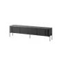 TV-taso cama meble VERA 190x40x50 cm – mattamusta yläosa ja runko