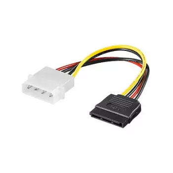 S-ATA-virtakaapeli 1x 4-pin pistoke - 15-pin liitin, pituus: n. 15 cm, Good Connections® (5021-ATA)