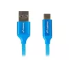 USB 2.0 -kaapeli LANBERG CA-USBO-21CU-0010-BL — USB-A – USB-C, 1 m, sininen