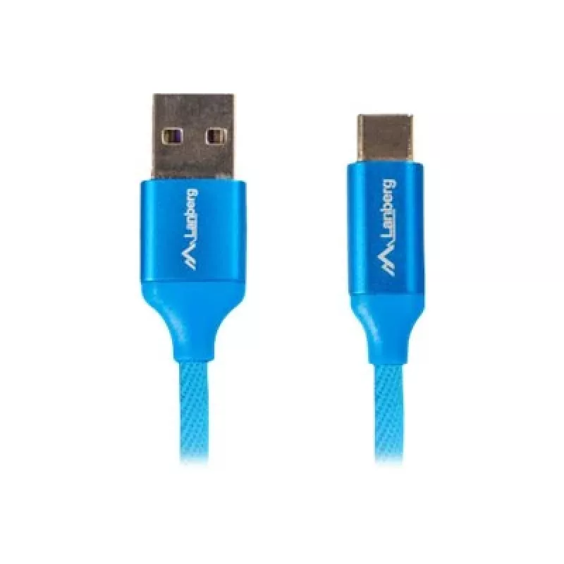 USB 2.0 -kaapeli LANBERG CA-USBO-21CU-0010-BL — USB-A – USB-C, 1 m, sininen