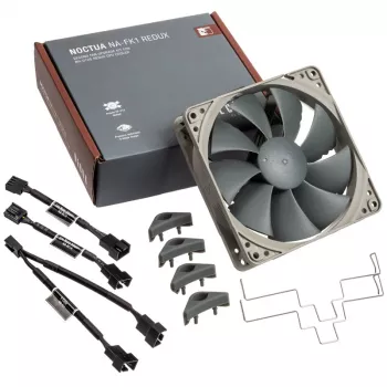 Noctua NA-FK1 redux lisätuulettimen sarja 120 mm (120x120x25), PWM, 1700 rpm, harmaa, NH-U12S redux -jäähdyttimelle