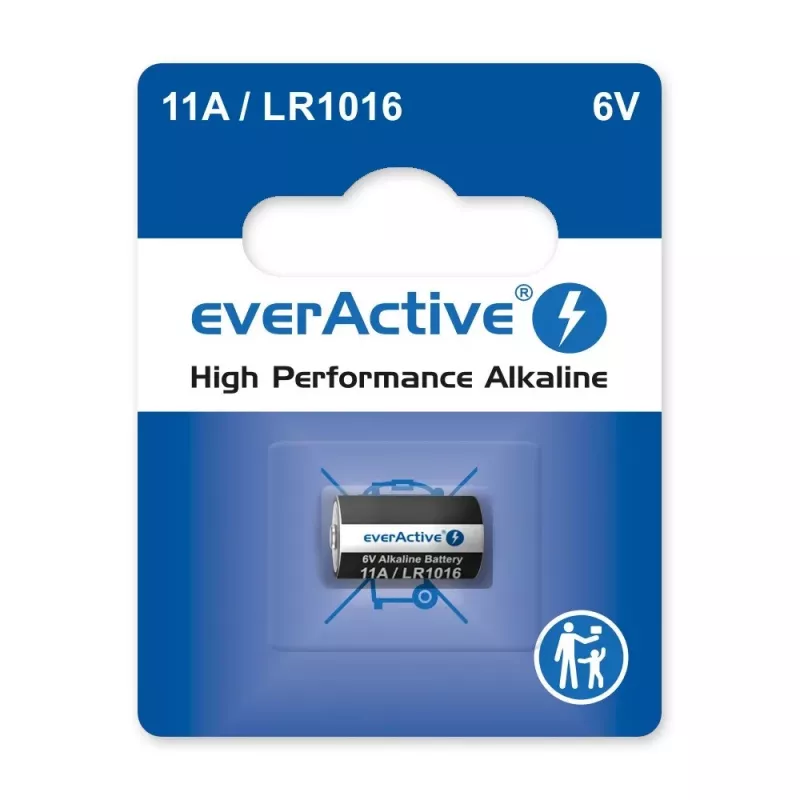 Auton avaimen paristo everActive 11A LR1016 MN11 6V alkaline, nappiparisto 10,3×16 mm, 1 kpl