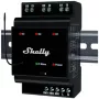 Älykäs rele Shelly Wave PRO 3 — musta, muovikotelo, 110–240 V AC, 50–60 Hz, 0,3 W, 53×59×96 mm