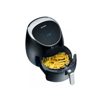 Kuumailmafriteerauskeitin FR 2445 XXL (musta/hopea, 2 000 wattia, kori 5 L)
