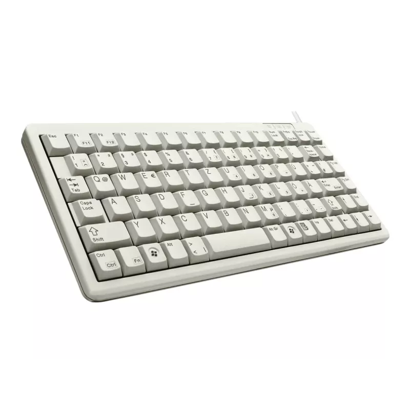 Cherry G84-4100 kompakti näppäimistö, vaaleanharmaa, USB/PS/2