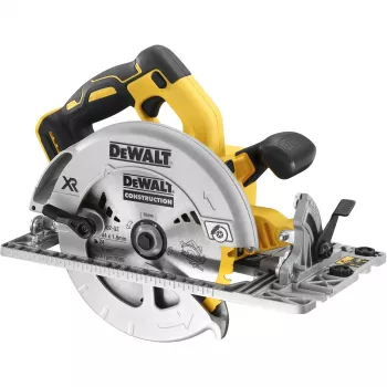 Käsipyörösaha DeWALT DCS572NT — 18 V Li‑Ion, harjaton, 184 mm terä, 58 mm leikkaussyvyys (90°), 57° kallistus