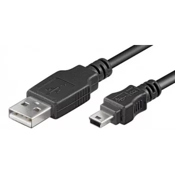 LogiLink USB-jatkokaapeli USB Type-A, 4-napainen (M) - Mini-USB Type-B, 5-napainen (M) 1,8 m (USB Hi-Speed)