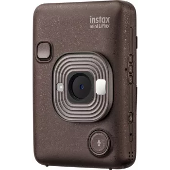 Pikakamera Fujifilm Instax mini LiPlay — 1/5 tuuman 2560×1920 CMOS, tulostaa 86×54 mm, 2,7 tuuman TFT, pronssi