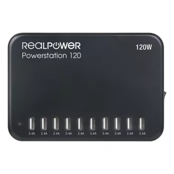 RealPower Power Station 120 - sisäkäyttöön - AC - musta