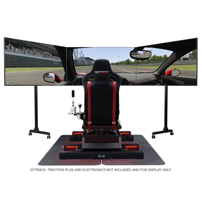 Lattialla seisova näyttöteline Next Level Racing NLR-A010 3 näytölle 32–65 inch enintään 70 kg