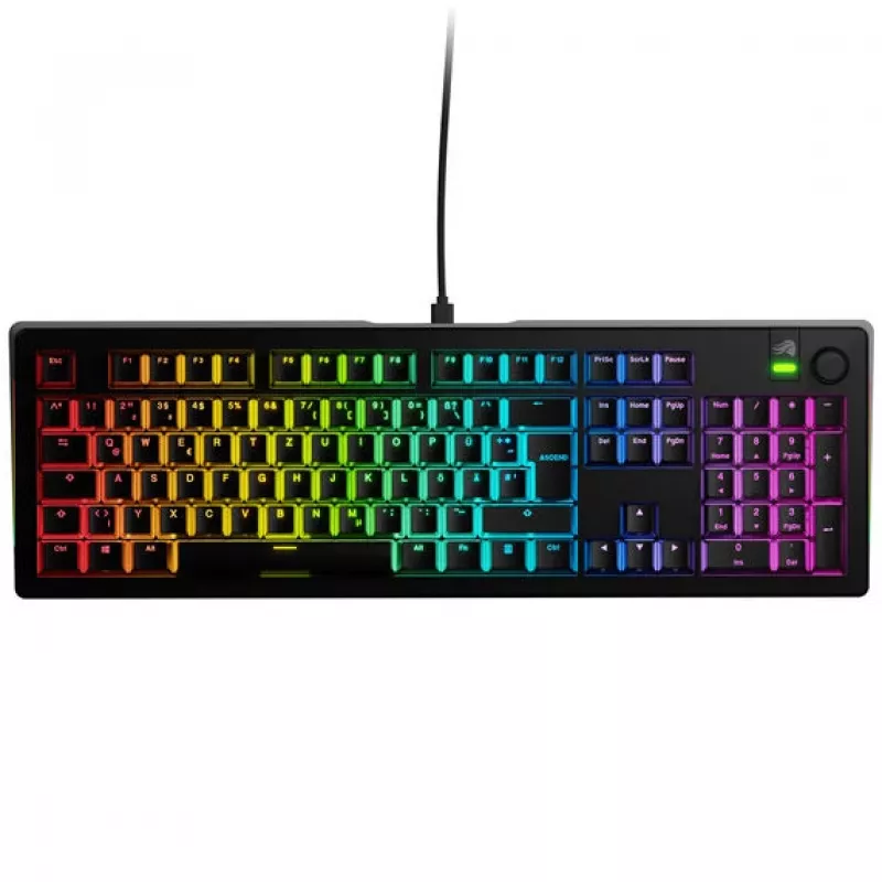 Mekaaninen pelinäppäimistö GLORIOUS GMMK 3 100% Pre-Built ISO (DE) Fox-kytkimillä, musta