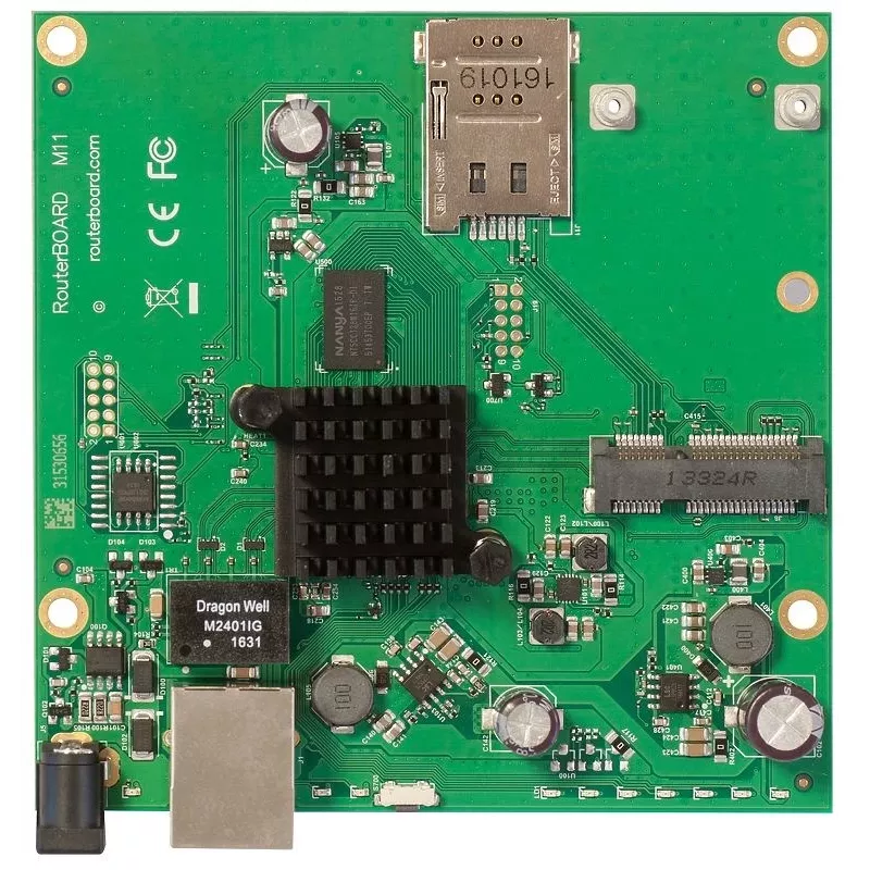 Mikrotik RBM11G langallinen reititin musta, vihreä, harmaa