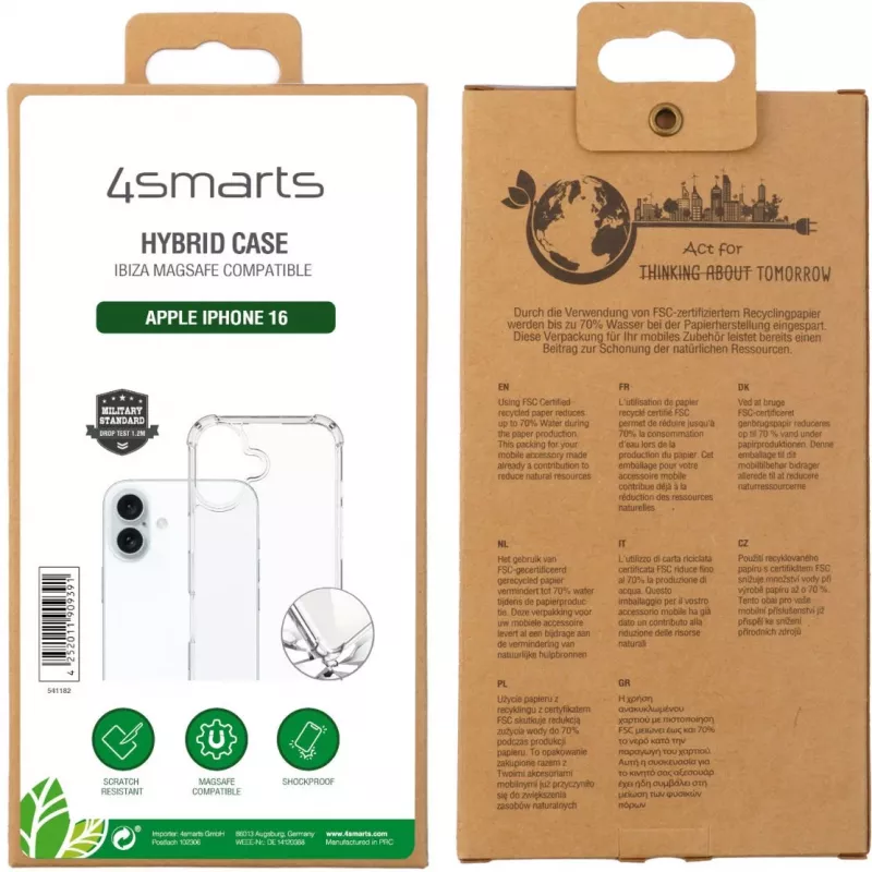 Suojakotelo 4smarts iPhone 16 15,5 cm (6,1