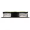 DeLOCK 66876 kytkentäpaneeli 1U Cat6a musta metalli