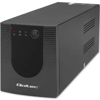 Keskeytymätön virransyöttö UPS Qoltec 53775 1,2 kVA 720 W 4 AC-pistorasiaa
