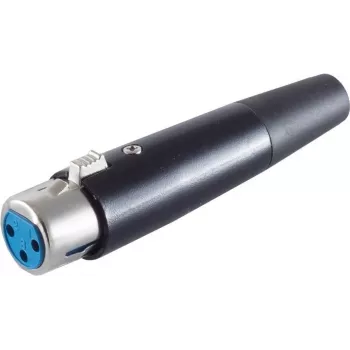 XLR-liitin ShiverPeaks BS55025 musta kotelo – 3-napainen audio-mikrofoni-/linjaliitin