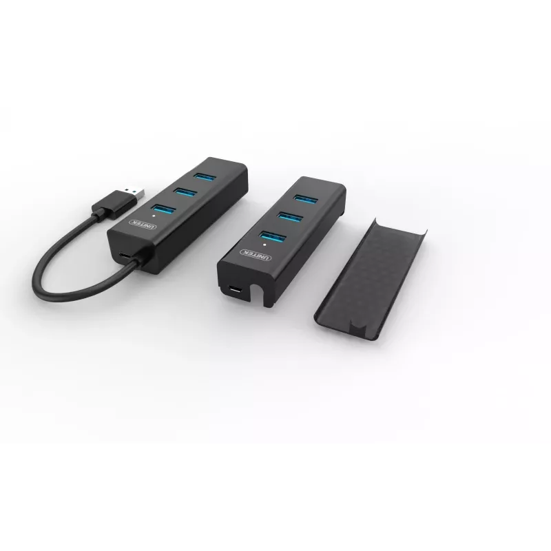 UNITEK Y-3089 USB-keskitin USB 3.2 Gen 1 (3.1 Gen 1) Type-A 5000 Mbit/s musta