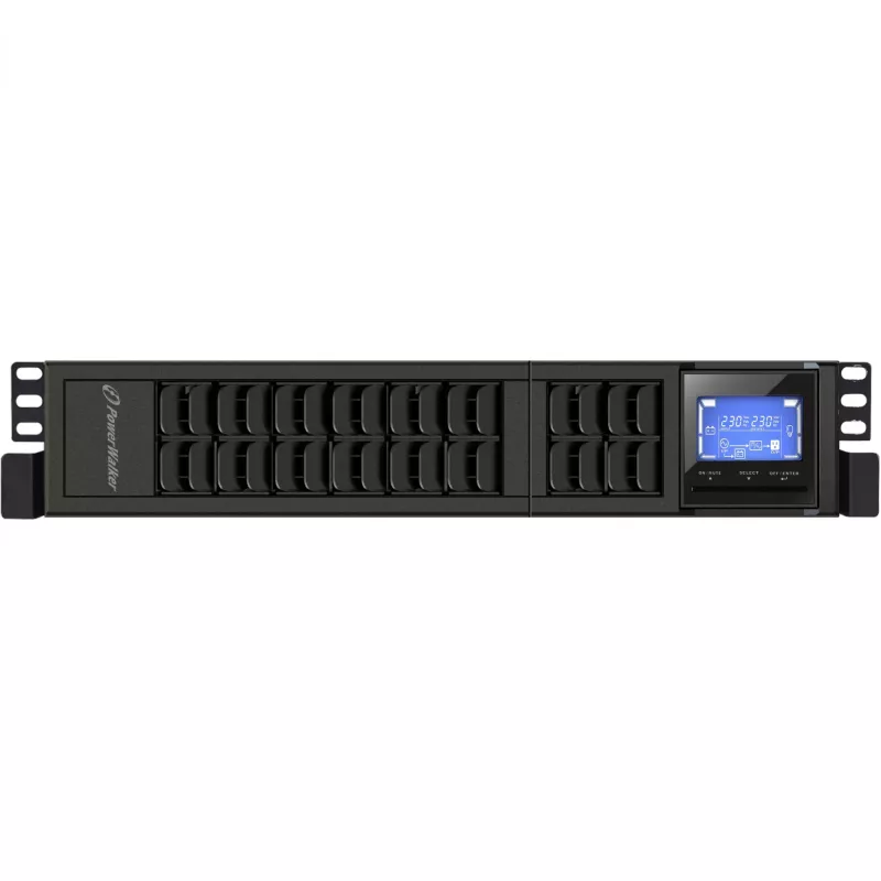 PowerWalker VFI 2000CRM LCD kaksoismuunnos (online) 2 kVA 1600 W 4 AC-lähtöä
