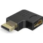 Goobay DisplayPort kulma-adapteri 90° oikea musta (77131)