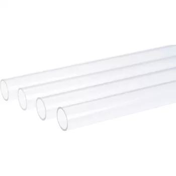 HardTube 12/10mm akryyli (PMMA) kirkas 60cm, putki läpinäkyvä, 4 kpl:n pakkaus