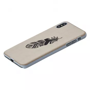 man and wood -älypuhelinkotelo iPhone XS Maxille – Indian White