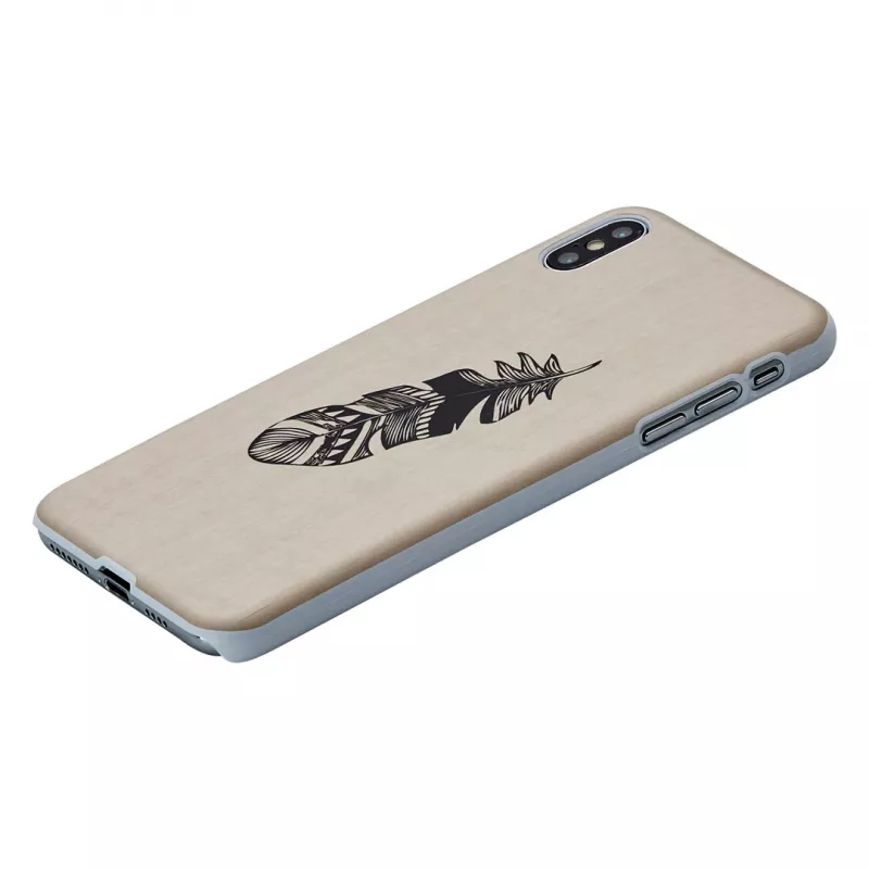 man and wood -älypuhelinkotelo iPhone XS Maxille – Indian White