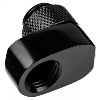Alphacool 17601 liitin — messinkinen tietokoneen jäähdytysjärjestelmän liitin, musta, 1 kpl