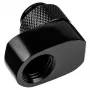 Alphacool 17601 liitin — messinkinen tietokoneen jäähdytysjärjestelmän liitin, musta, 1 kpl