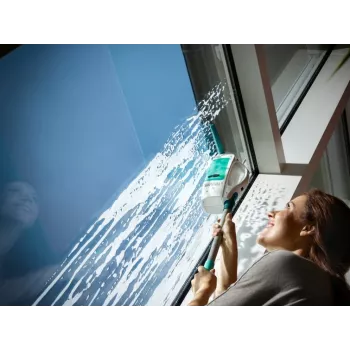 Leifheit ikkunaimuri lasinpesuri Dry&Clean kahvalla ja pesuharjalla 51003