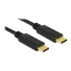 USB-kaapeli DeLOCK 83868 USB 2.0 4 m USB C musta
