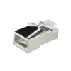 Johdinliitin RJ45 LogiLink MP0022 musta läpinäkyvä