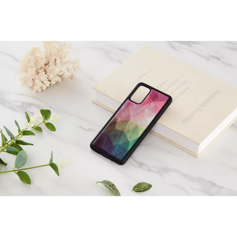 iKins puhelinkotelo Samsung Galaxy S20+ — vesikukkakuosi, musta